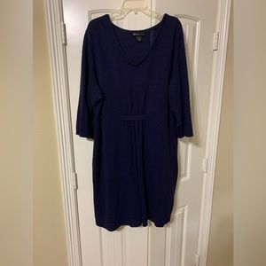 Purple 3/4 sleeve sweater dress size 26/28